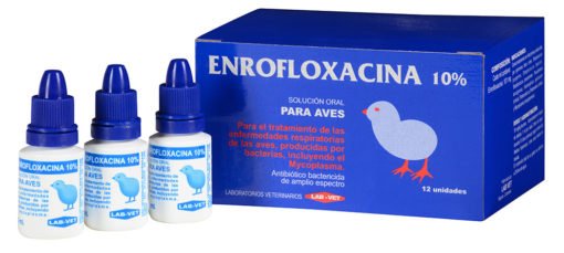 Enrofloxacina antibiótico para aves perros y gatos