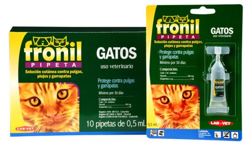 Fronil Pipeta perros y gatos Parasiticidas Veterinarios