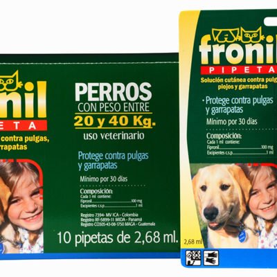 Fronil Pipeta perros y gatos Parasiticidas Veterinarios