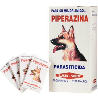 Piperazina Tabletas antiparasitario para perros y gatos