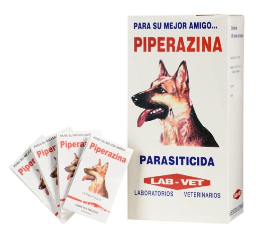 Piperazina Tabletas antiparasitario para perros y gatos